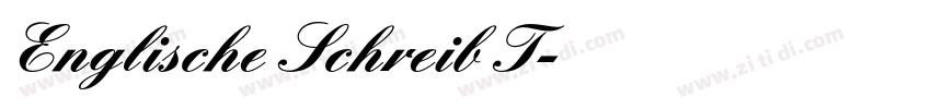 Englische Schreib T字体转换
